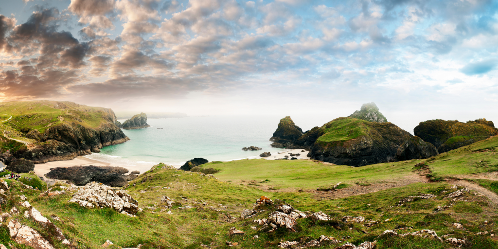 Cornwall coastline, England