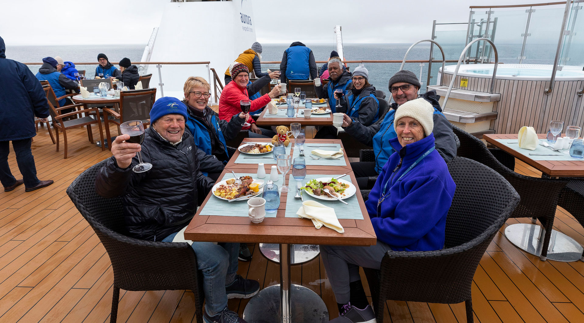Passengers Dining on the Greg Mortimer, Adrian Wlodarczyk