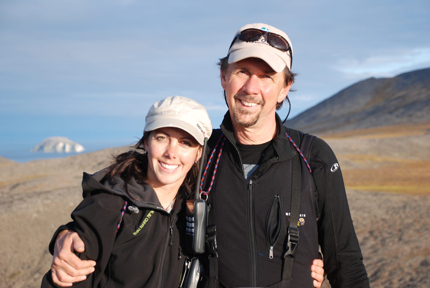 Skye and Howard at Yttygran Island, in the Bering Sea