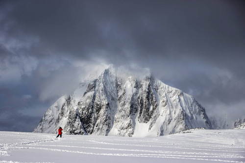 Photographer on Booth Island, Antarctica, Richard I'Anson