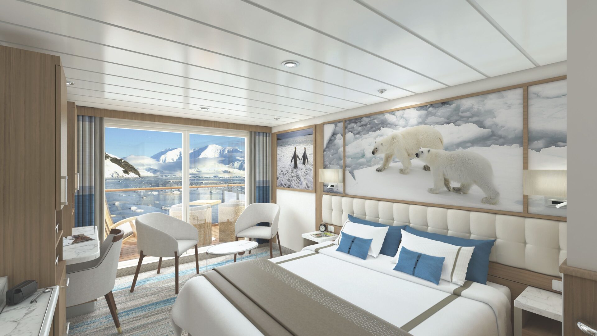 Greg Mortimer Balcony Stateroom Category A