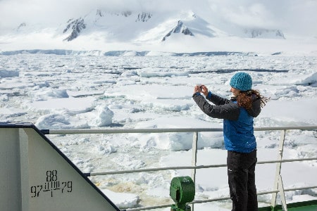 Smartphone photography in Antarctica