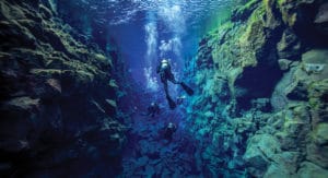 Scuba diving in Iceland