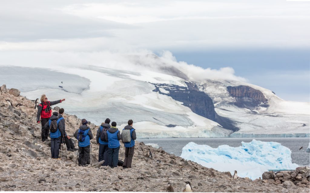 Expeditioners enjoying a shore excusion, Antarctica, Michael Baynes