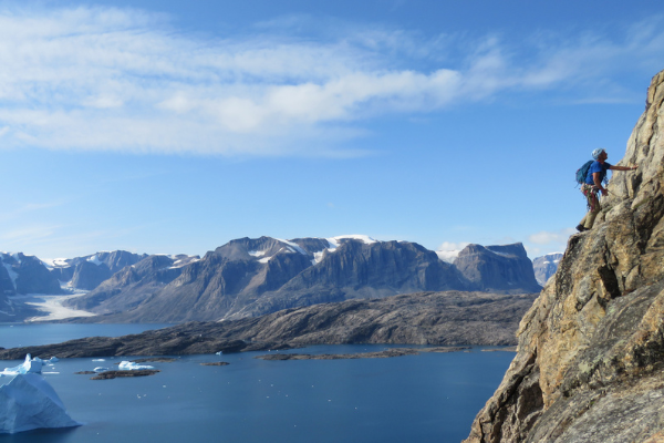 Climber in East Greenland